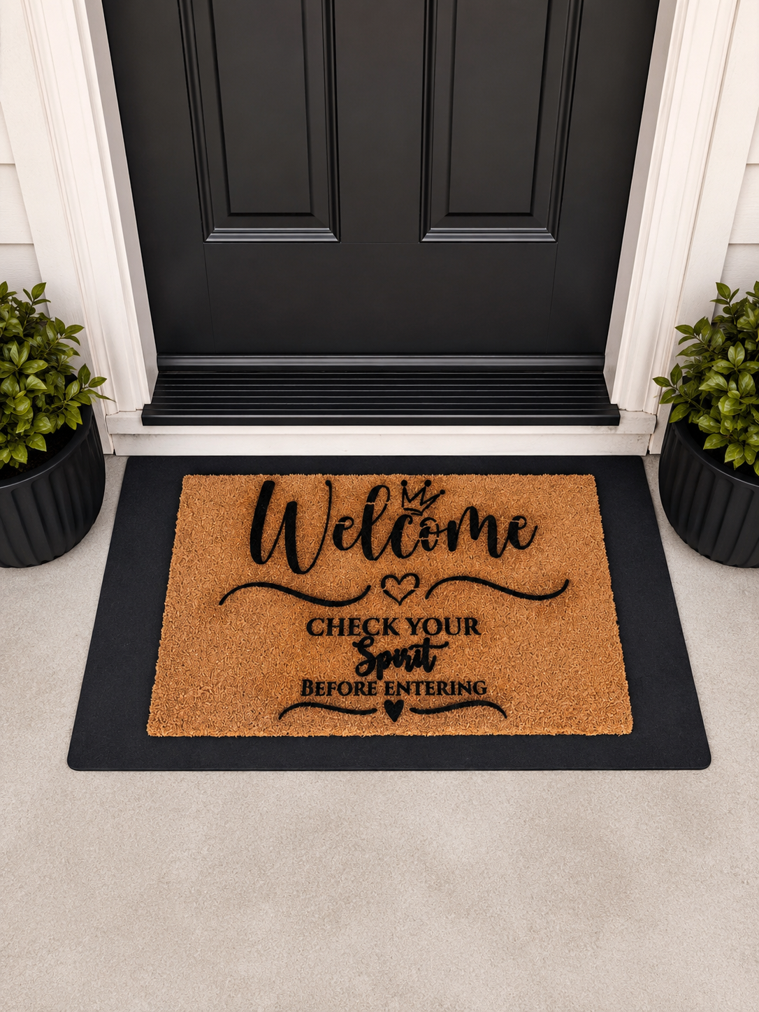 Welcome – Check Your Spirit Before Entering Doormat