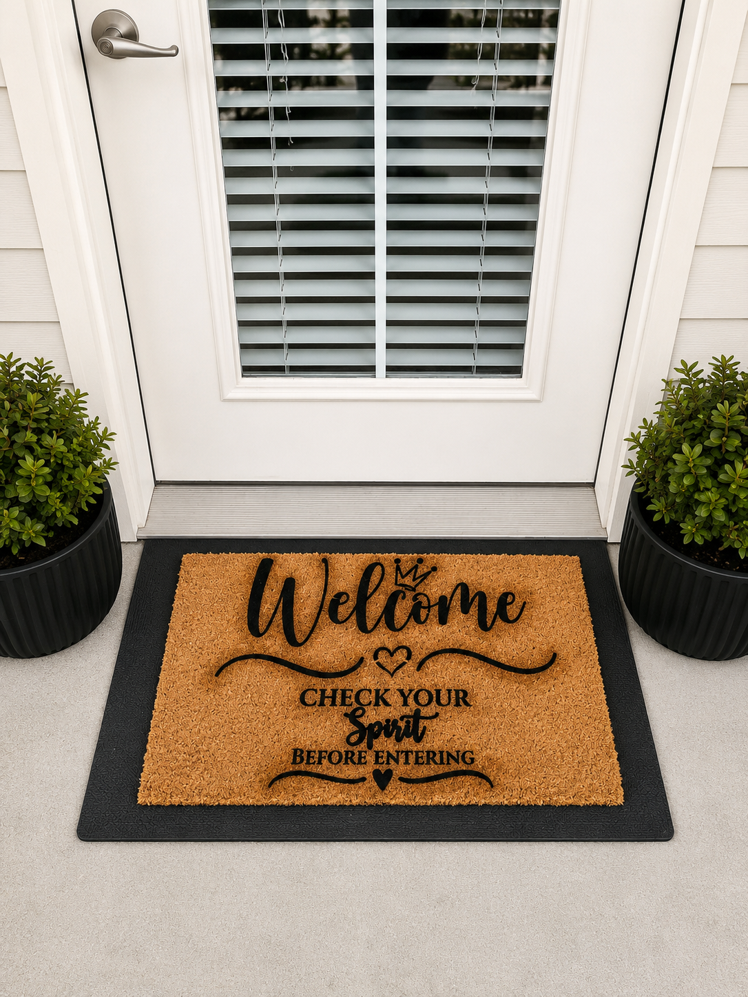 Welcome – Check Your Spirit Before Entering Doormat