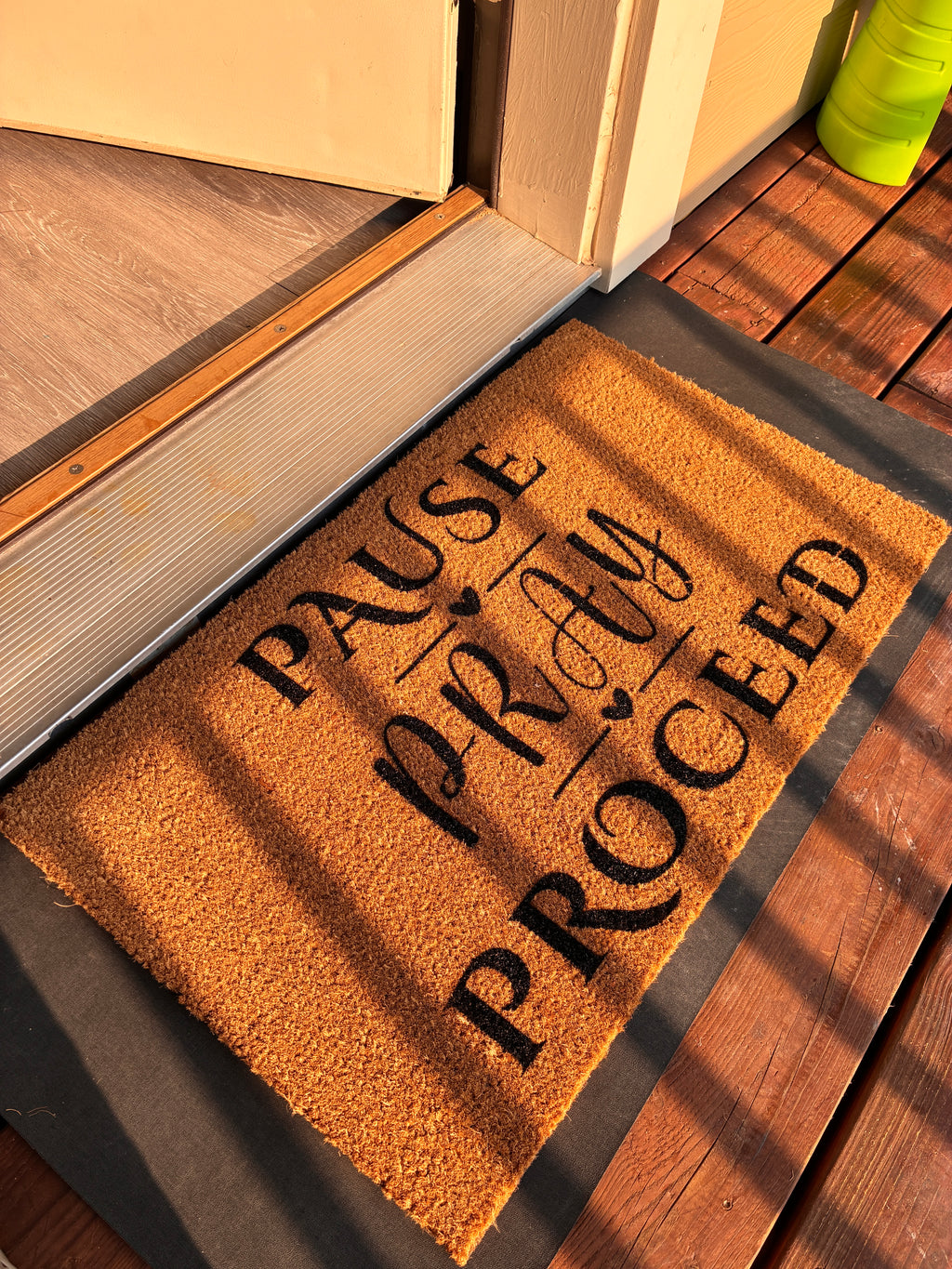 Pause Pray Proceed Doormat