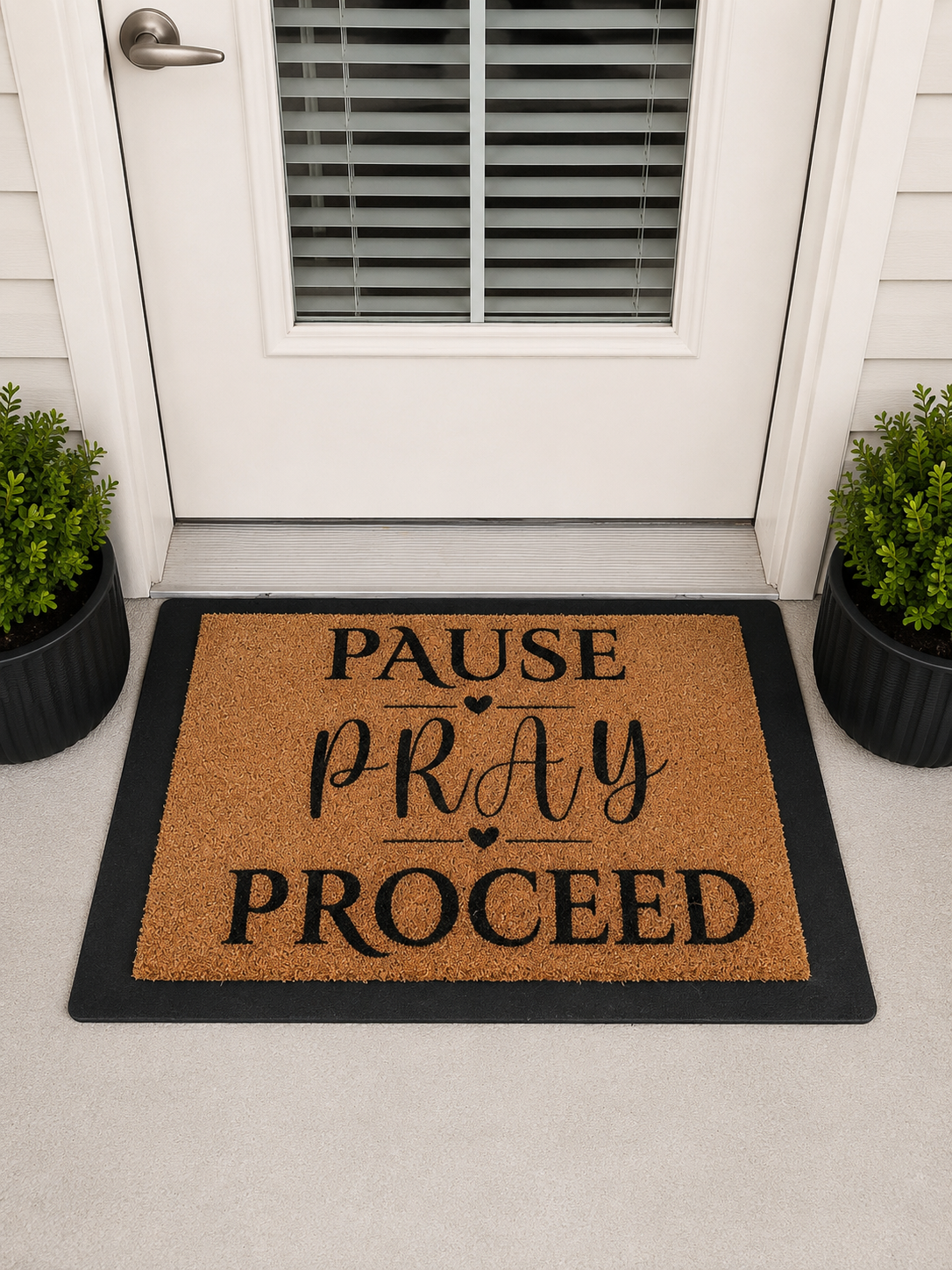 Pause Pray Proceed Doormat