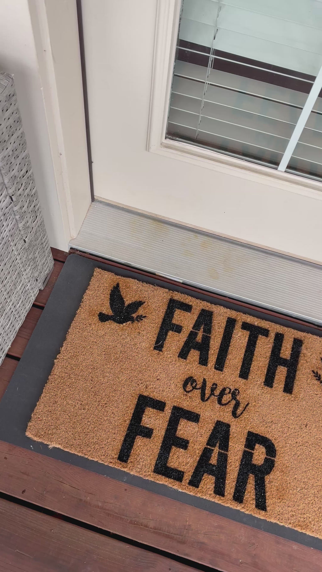 Faith Over Fear Doormat